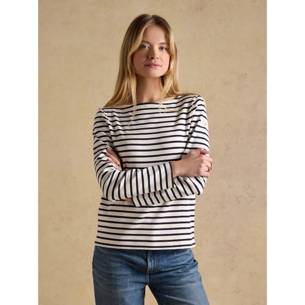 Joules Womens Harbour T-Shirt N58-835 Cream Stripe