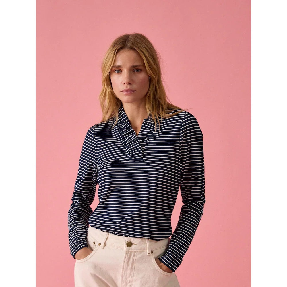 Joules Womens Heidi Stripe Top H18-112 Navy Clothing UK8 / Navy,UK10 / Navy,UK12 / Navy,UK14 / Navy,UK16 / Navy