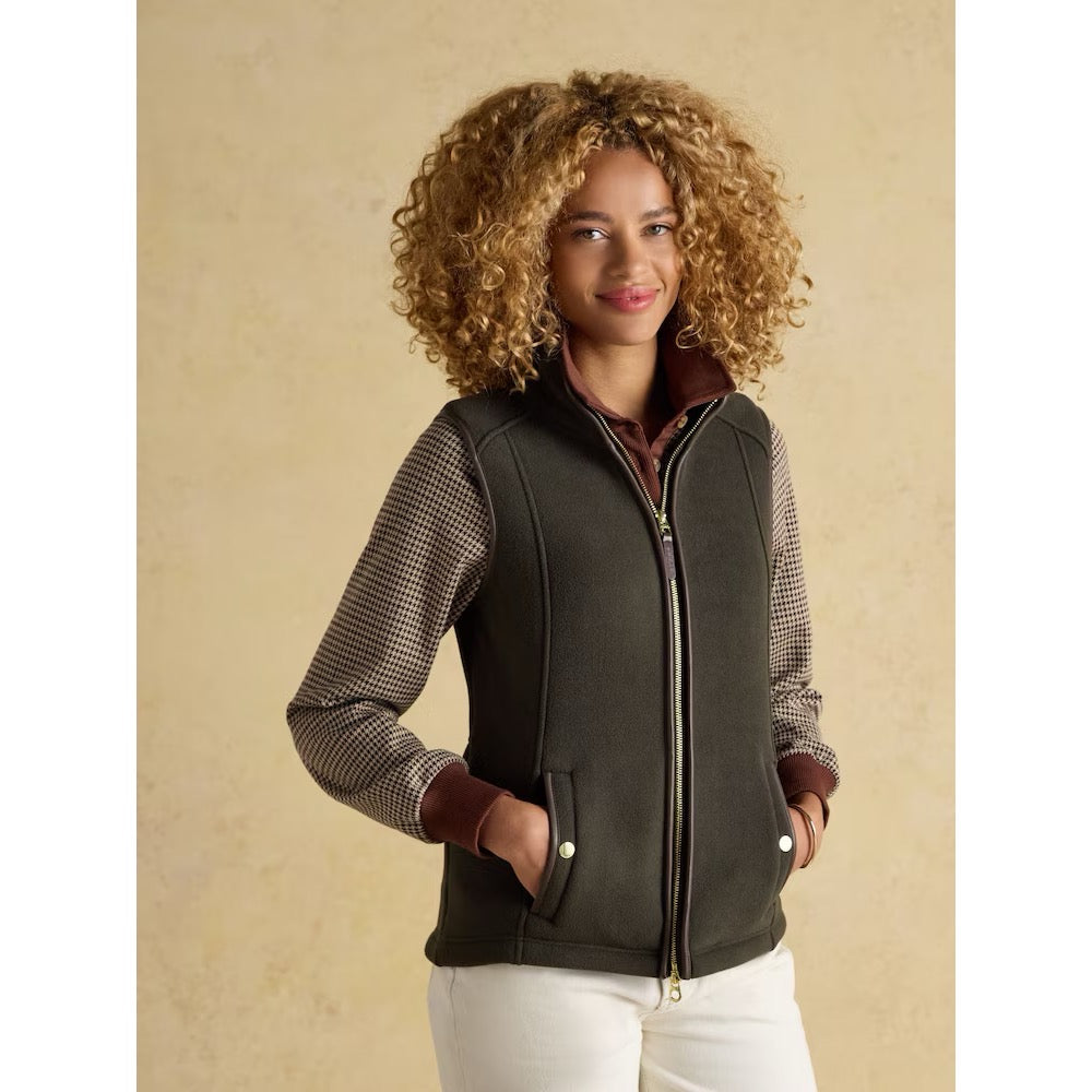 Joules Womens Heritage Gilet 153-510 Khaki Clothing UK10 / Khaki,UK12 / Khaki,UK14 / Khaki,UK16 / Khaki