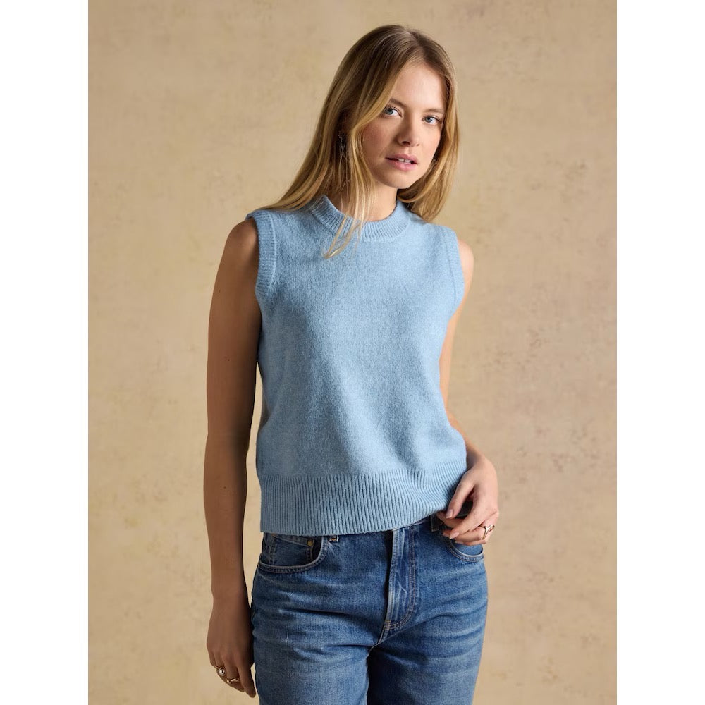 Joules Womens Holly Tank Top H14-526 Sky Blue