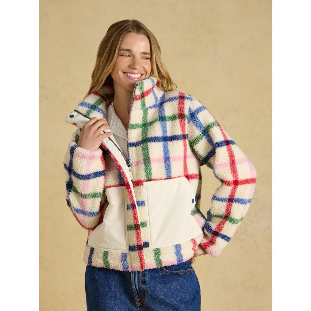 Joules Womens Lottie Cream Check G49-548