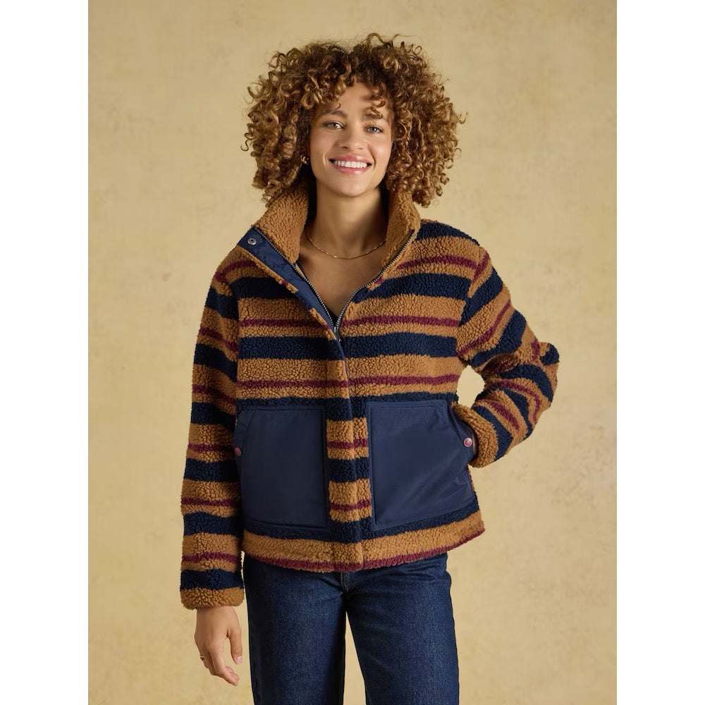 Joules Womens Lottie Tan Brown Stripe G49-547 Clothing UK8 / Tan,UK10 / Tan,UK12 / Tan,UK14 / Tan,UK16 / Tan