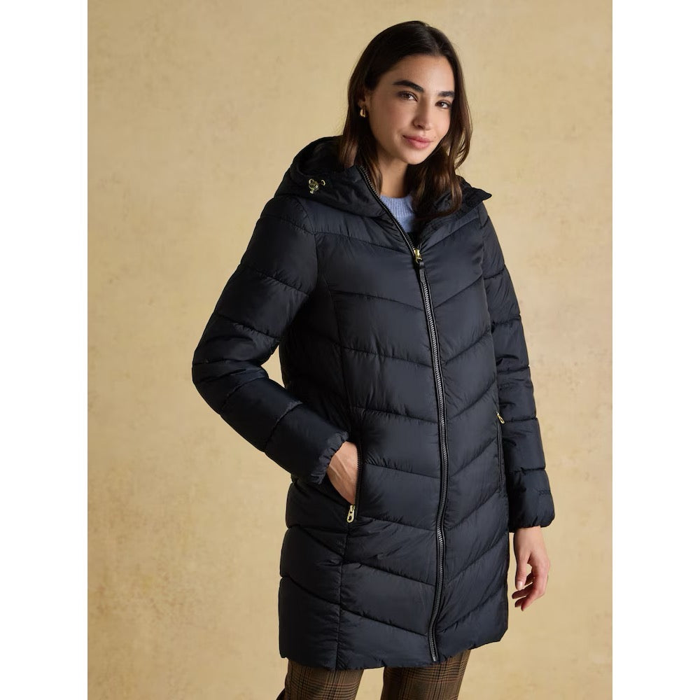 Joules Womens Moorsdale Mid Length Coat F3661715 Navy Clothing UK8 / Navy,UK10 / Navy,UK12 / Navy,UK14 / Navy,UK16 / Navy,UK18 / Navy