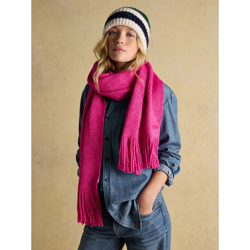 Joules Womens Rosa Scarf At707601 Pink Clothing ONE SIZE / Pink