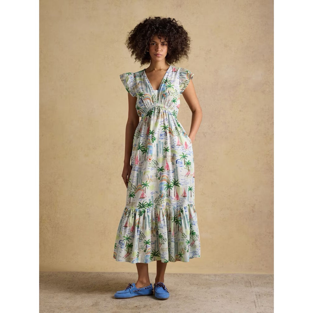 Joules Womens Winnie Maxi Dress W70-250 Coastal Print Clothing UK10 / Multi,UK12 / Multi,UK14 / Multi,UK16 / Multi