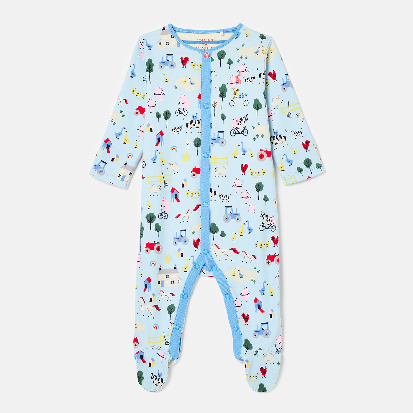 Joules Razamataz Sleepsuit K75674 Blue Farm Clothing NEWBORN / Blue,0-3M / Blue,3-6M / Blue