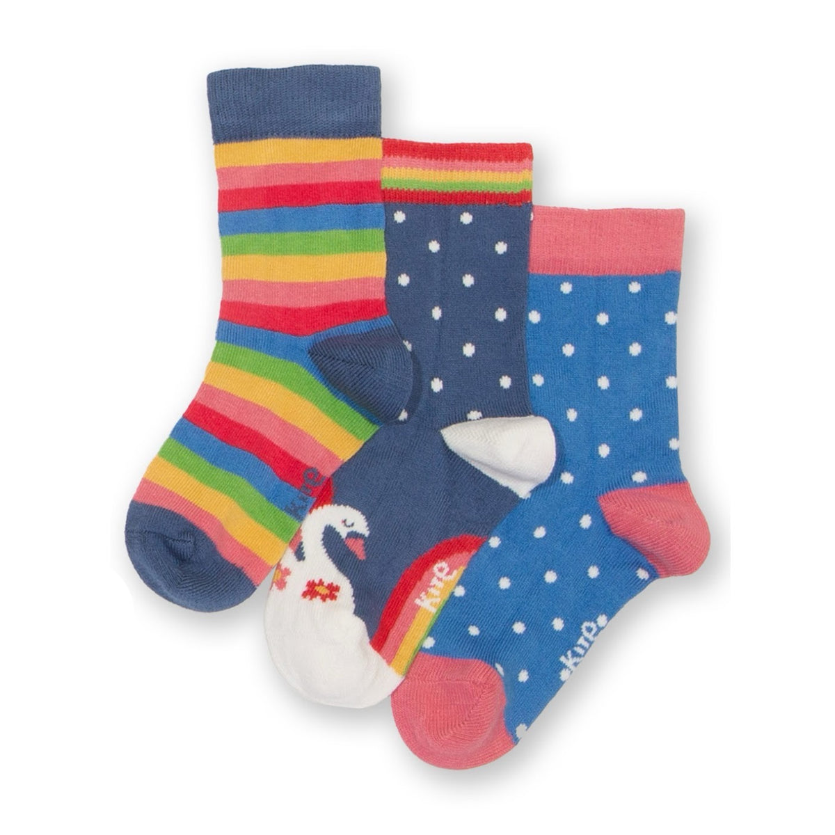 Kite 3 Pack Fairytale Socks 53-6089 Clothing 6-12M / Multi,1-2YRS / Multi,UK6-8 / Multi,UK9-12 / Multi,UK13-2 / Multi
