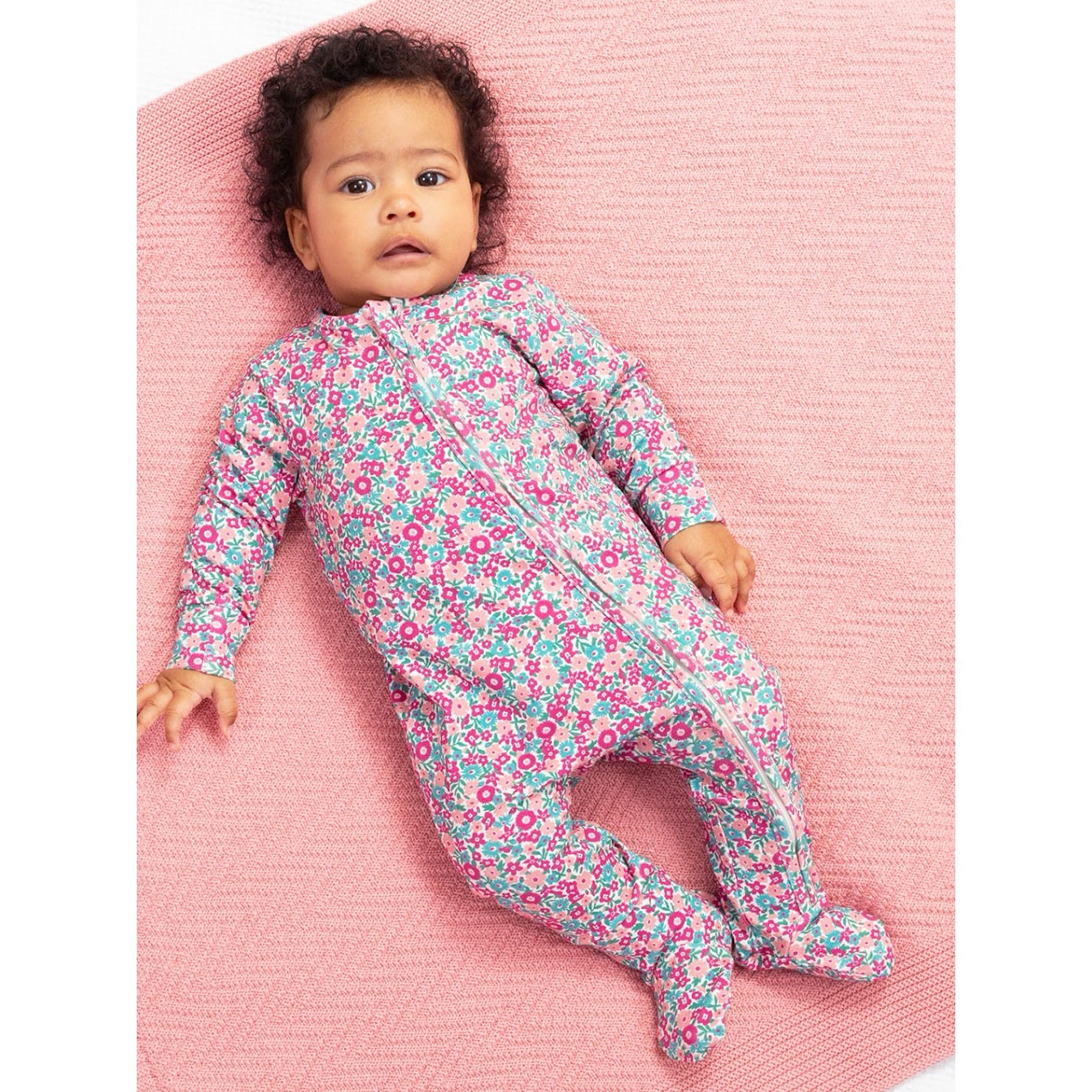 Kite Ditsy Tales Baby Sleepsuit 54-8782 Pink Clothing NEWBORN / Pink,0-1M / Pink,0-3M / Pink,3-6M / Pink,6-9M / Pink