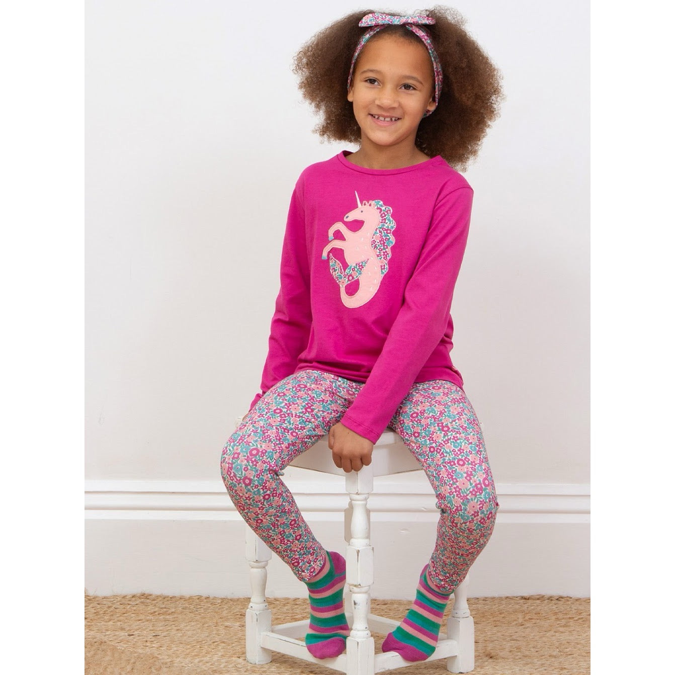 Kite Ditsy Tales Girls Leggings 54-F566 Pink Clothing 3YRS / Pink,4YRS / Pink,5YRS / Pink,6YRS / Pink,7YRS / Pink,8YRS / Pink
