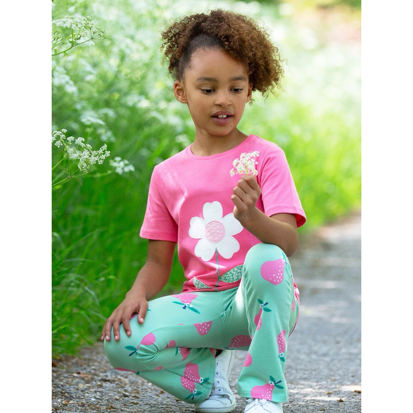 Kite Fab Flower Girls T-Shirt F438 Clothing 3YRS / Pink,4YRS / Pink,5YRS / Pink,6YRS / Pink,7YRS / Pink,8YRS / Pink,9YRS / Pink,10-11YRS / Pink