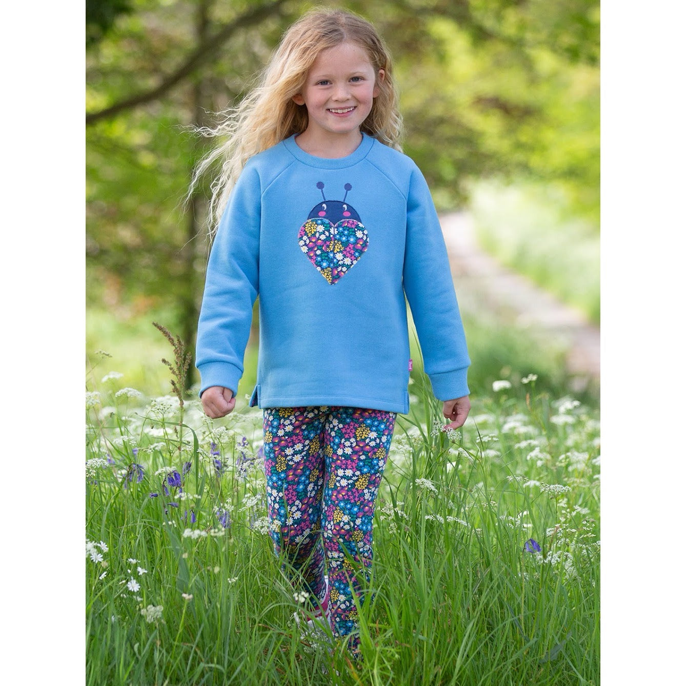 Kite Flower Patch Leggings 41-F068 Clothing 3YRS / Multi,4YRS / Multi,5YRS / Multi,6YRS / Multi,7YRS / Multi,8YRS / Multi,9YRS / Multi,10-11YRS / Multi