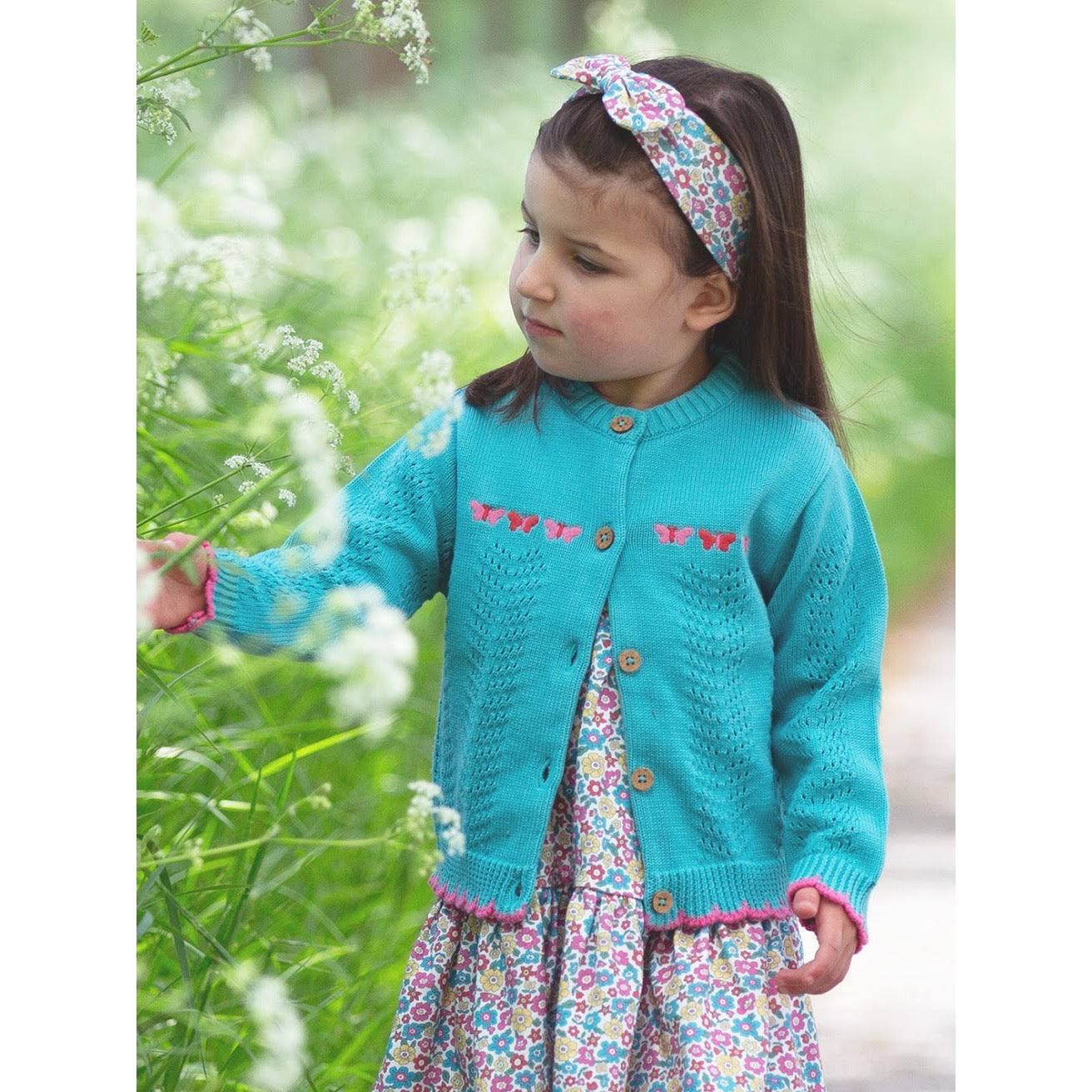 Kite Flutterby Cardigan F527 Aqua Clothing 12-18M / Aqua,18-24M/2Y / Aqua,3YRS / Aqua,4YRS / Aqua,5YRS / Aqua,6YRS / Aqua,8YRS / Aqua