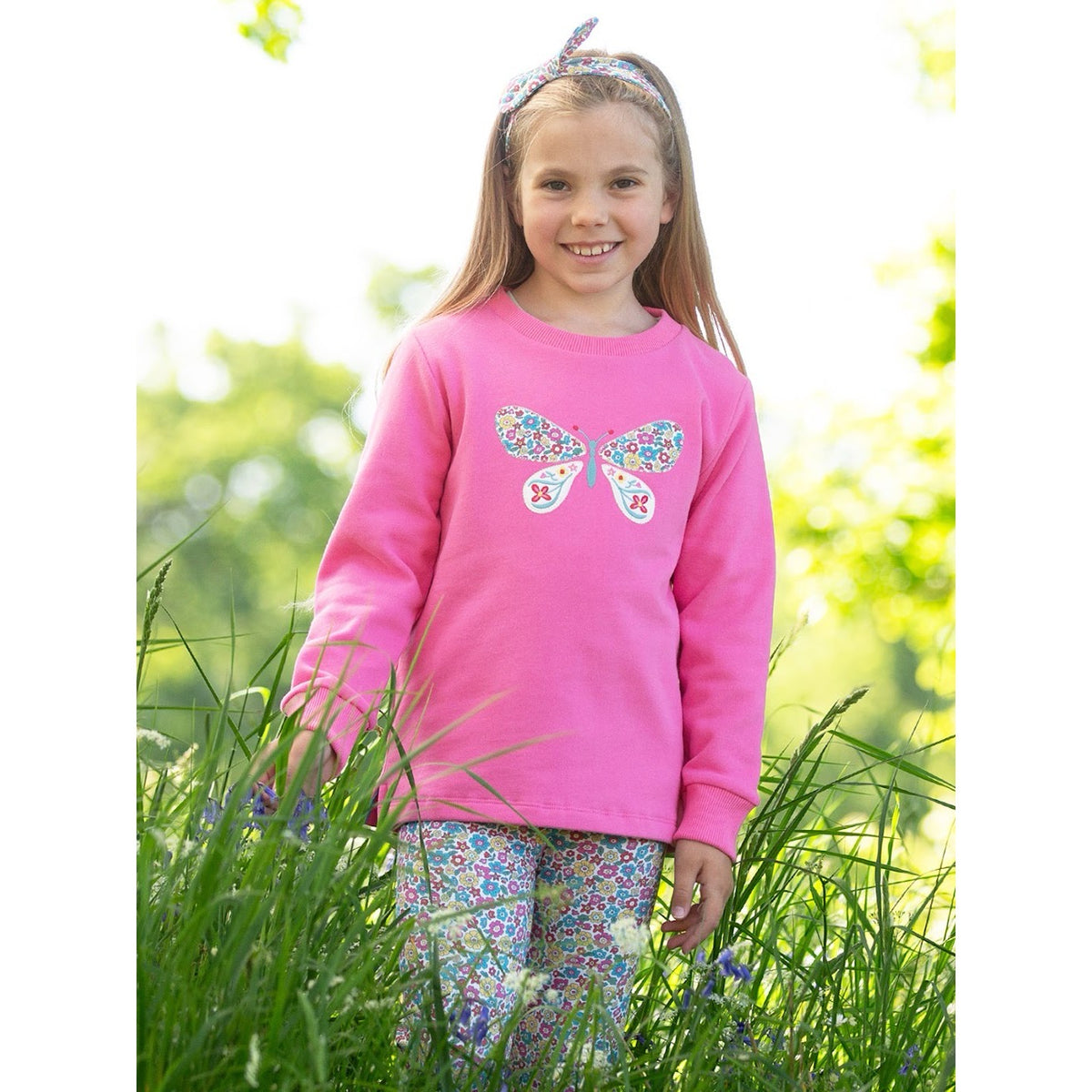 Kite Flutterby Sweatshirt F921 Pink Clothing 3YRS / Pink,4YRS / Pink,5YRS / Pink,6YRS / Pink,7YRS / Pink,8YRS / Pink