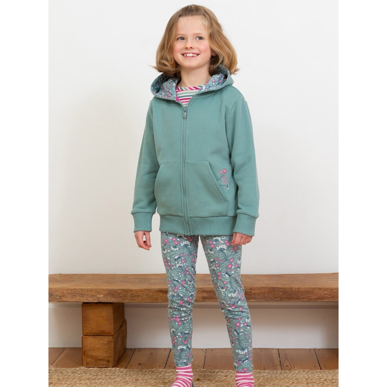 Kite Forest Belle Hooded Sweatshirt 9365-Ogf Clothing 4YRS / Green,5YRS / Green,6YRS / Green,7YRS / Green,8YRS / Green