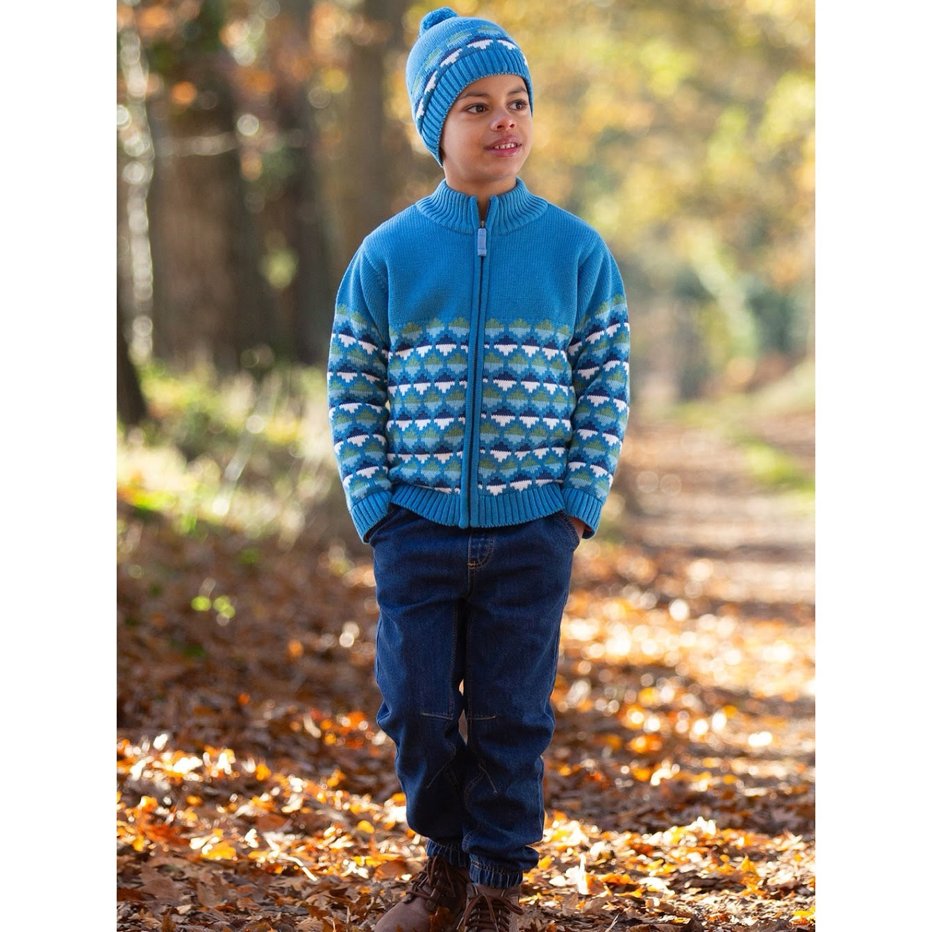 Kite Hygge Sherpa Lined Cardigan F697-Abk Clothing 4YRS / Blue,5YRS / Blue,6YRS / Blue,8YRS / Blue