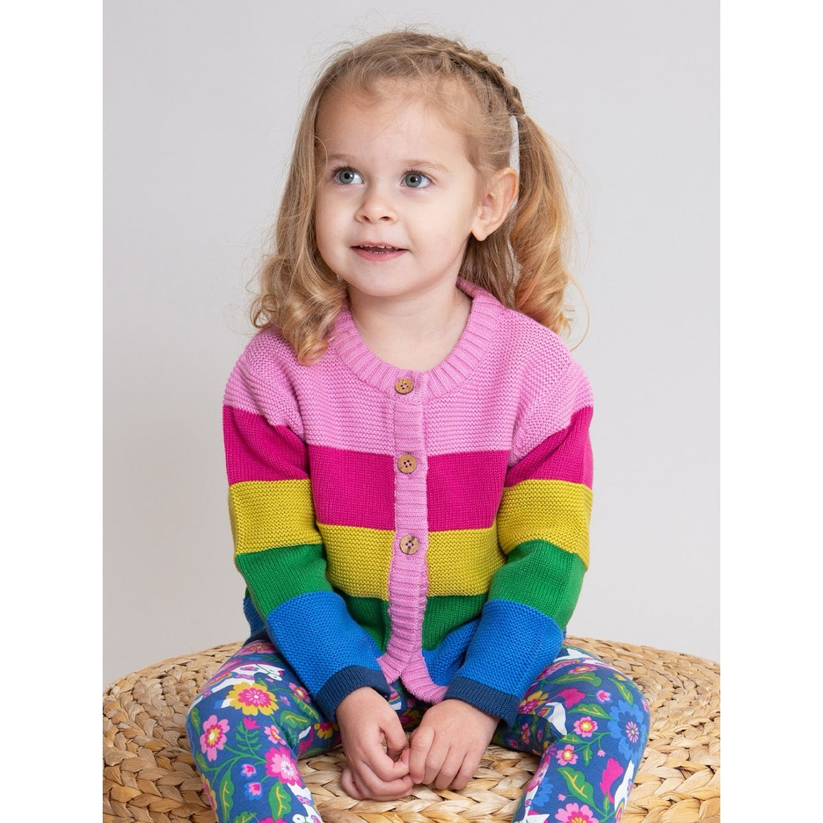 Kite Infant Girls Rainbow Cardigan 64-9951-Ygk