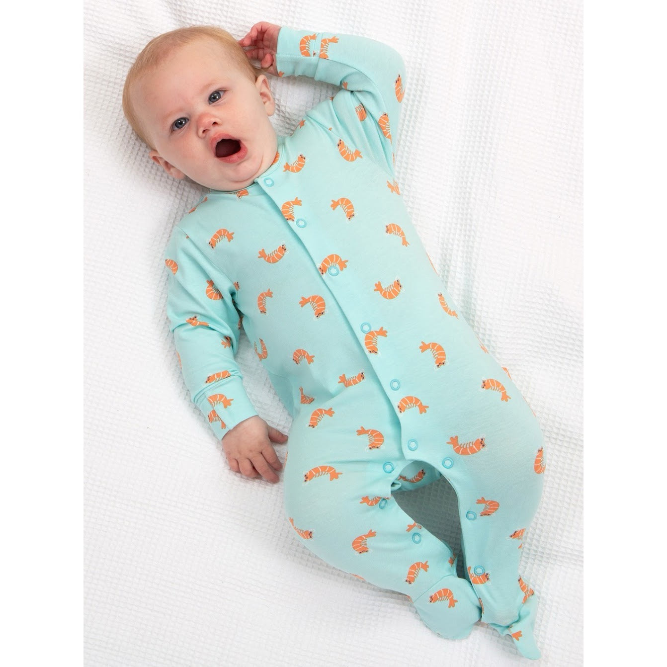 Kite Little Shrimp Sleepsuit 8389 Clothing NEWBORN / Aqua,0-1M / Aqua,0-3M / Aqua,3-6M / Aqua,6-9M / Aqua