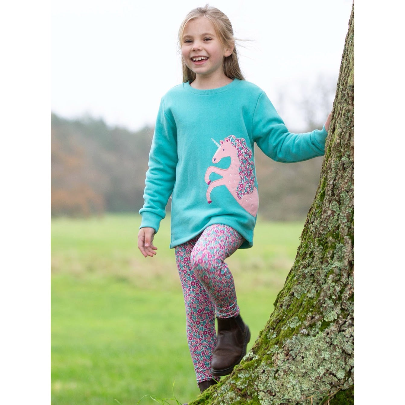 Kite Merhorse Sweatshirt 54-F838 Aqua Clothing 3YRS / Aqua,4YRS / Aqua,5YRS / Aqua,6YRS / Aqua,8YRS / Aqua