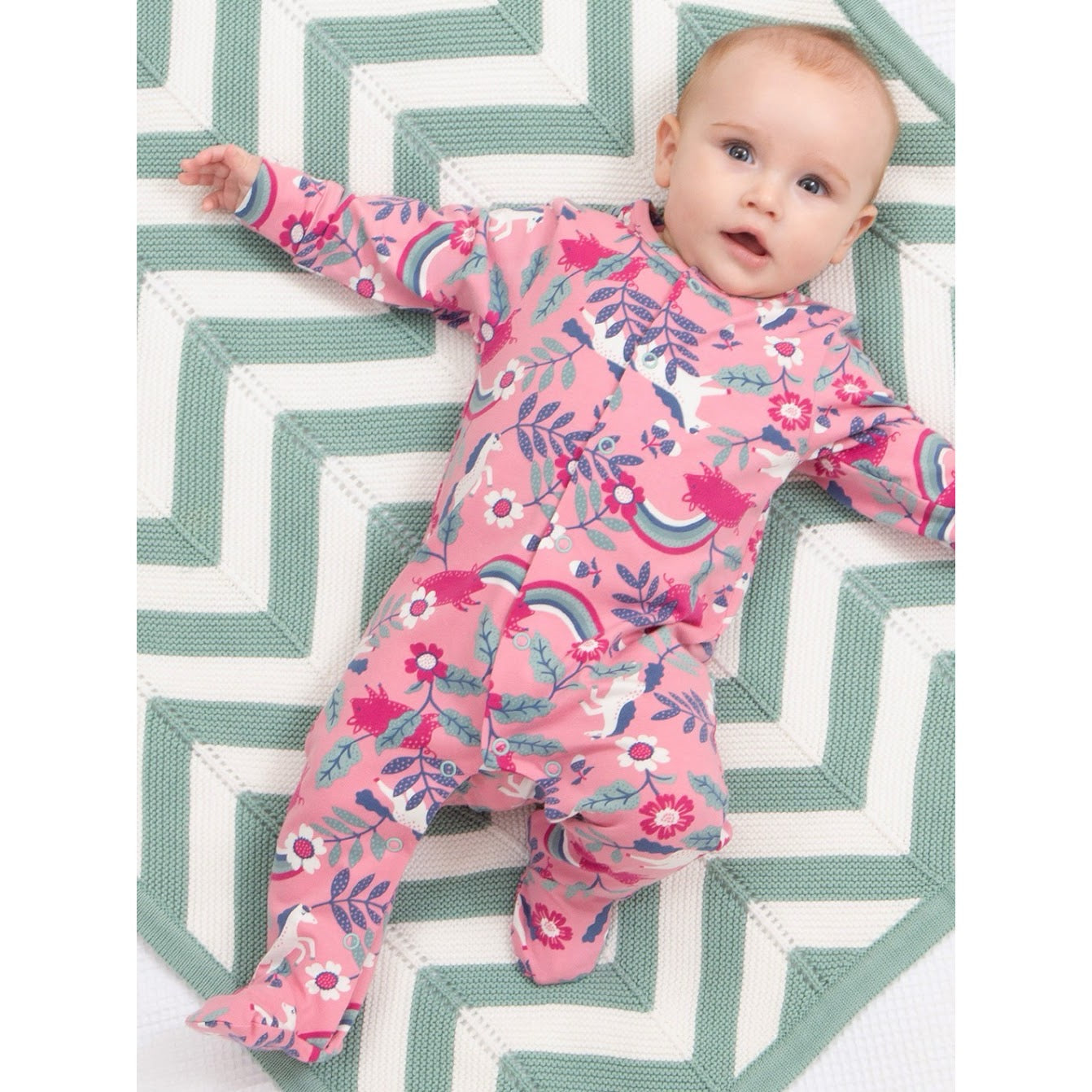 Kite Pig Pannage Baby Sleepsuit 8208-Bgs Clothing NEWBORN / Pink,0-1M / Pink,0-3M / Pink,3-6M / Pink,6-9M / Pink