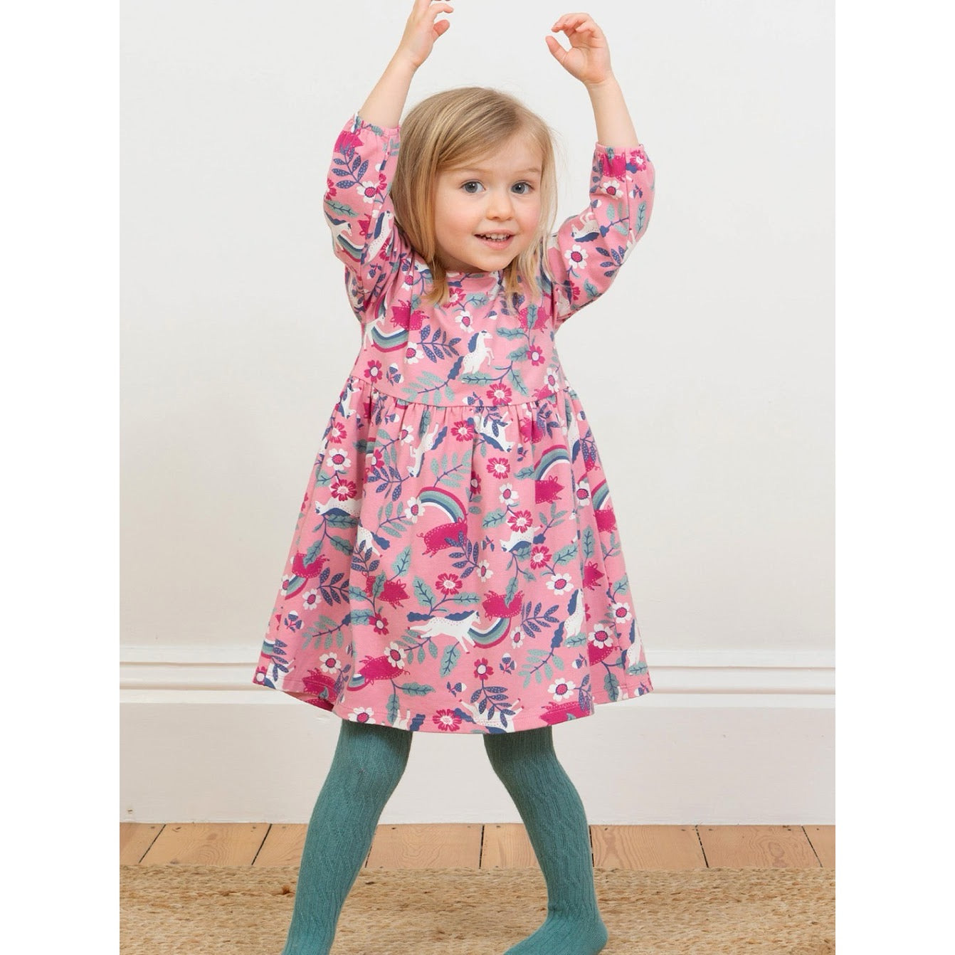 Kite Pig Pannage Infant Dress 9451-Ygd Clothing 6-9M / Pink,9-12M / Pink,12-18M / Pink,18-24M/2Y / Pink,3YRS / Pink,4YRS / Pink,5YRS / Pink