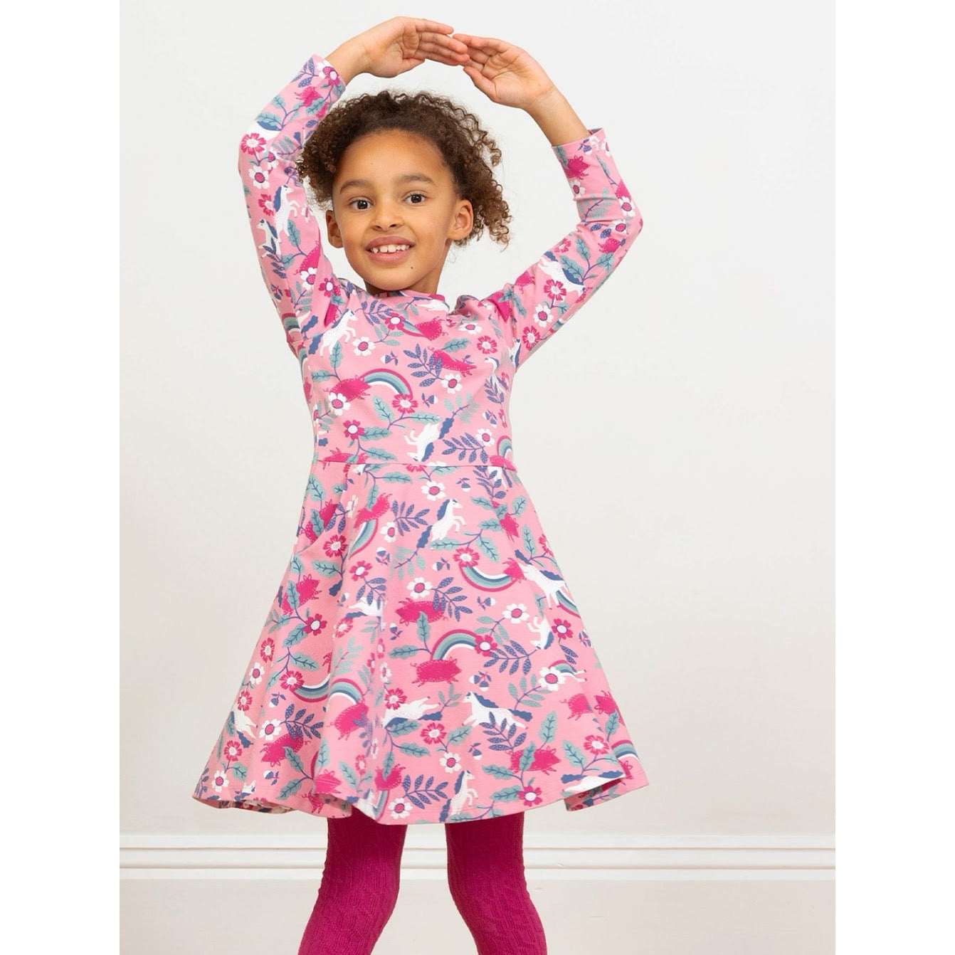 Kite Girls Cable Tights 8127-Agh Berry Clothing 2-4YRS / Berry,4-6YRS / Berry,6-8YRS / Berry,8-10YRS / Berry