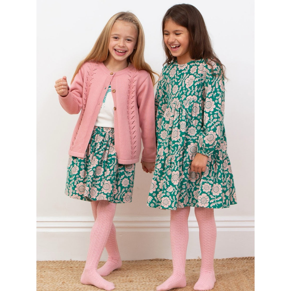 Kite Together Girls Cardigan 54-F308 Dusty Pink Clothing 3YRS / Dusty Pink,4YRS / Dusty Pink,5YRS / Dusty Pink,6YRS / Dusty Pink,8YRS / Dusty Pink