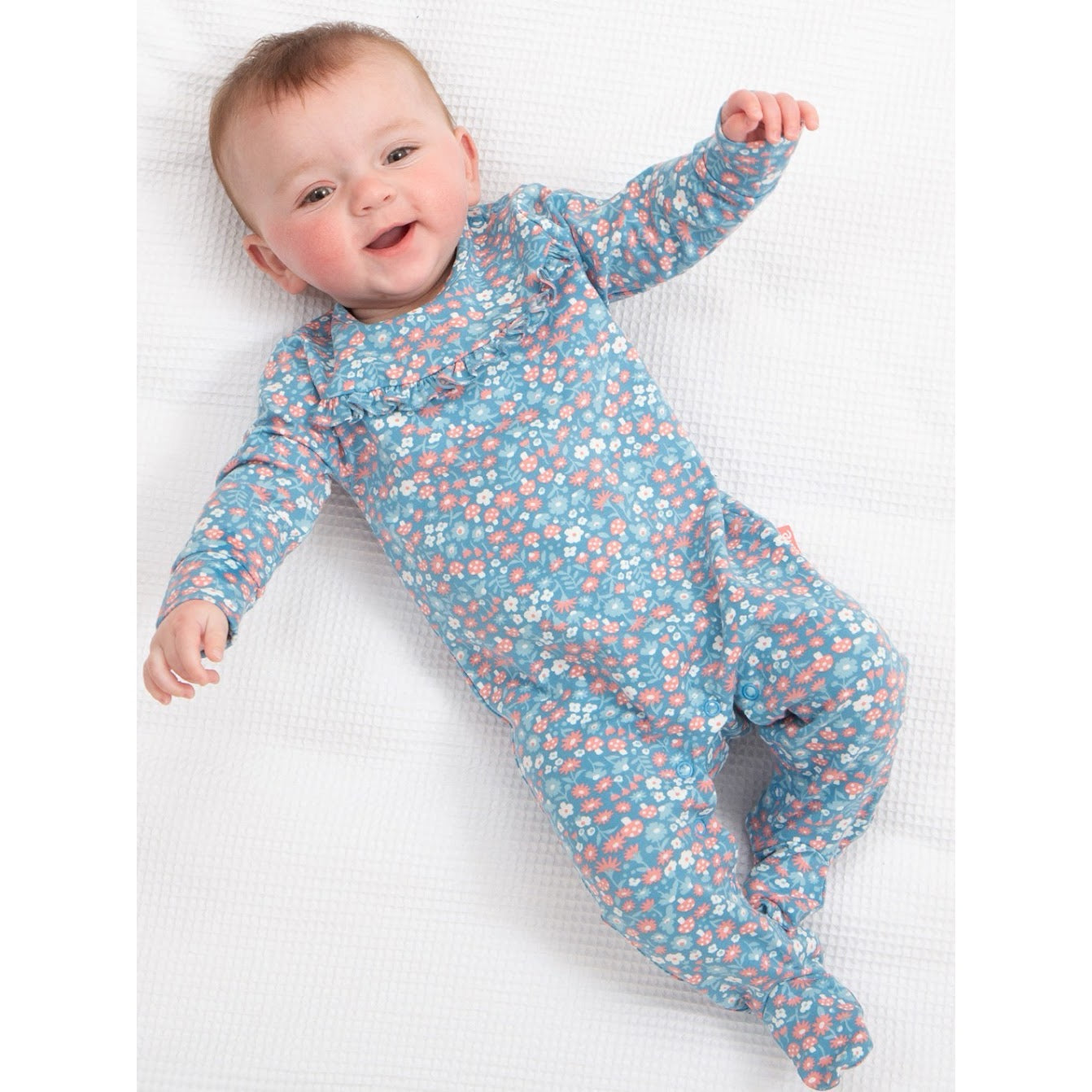 Kite Winter Woodland Frill Sleepsuit 8270-Bgs Clothing NEWBORN / Blue,0-1M / Blue,0-3M / Blue,3-6M / Blue,6-9M / Blue