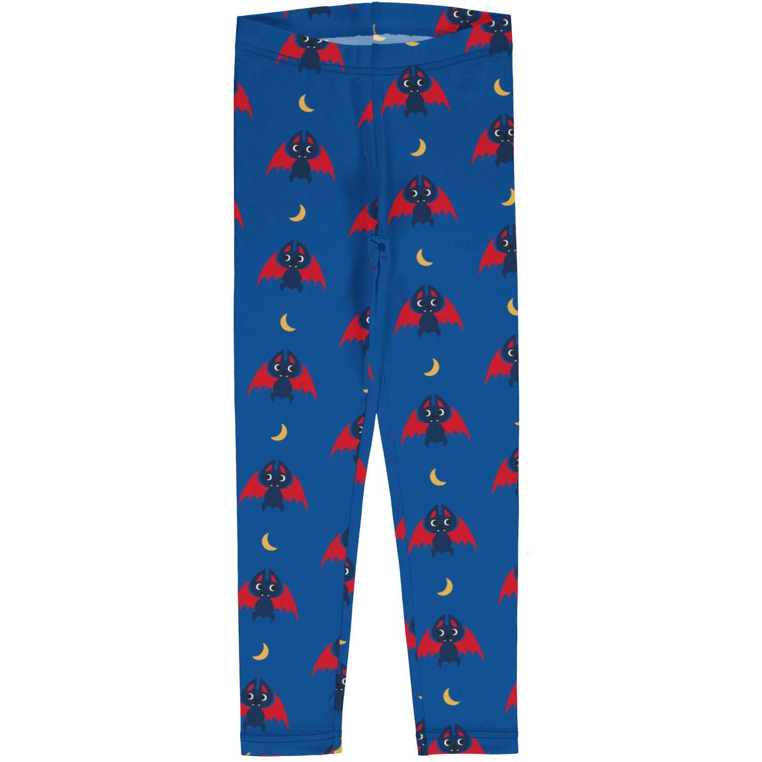 Maxomorra Bat Leggings Aw24 Clothing 3-4YRS / Blue,4-5YRS / Blue,5-6YRS / Blue,7-8YRS / Blue,9-10YRS / Blue