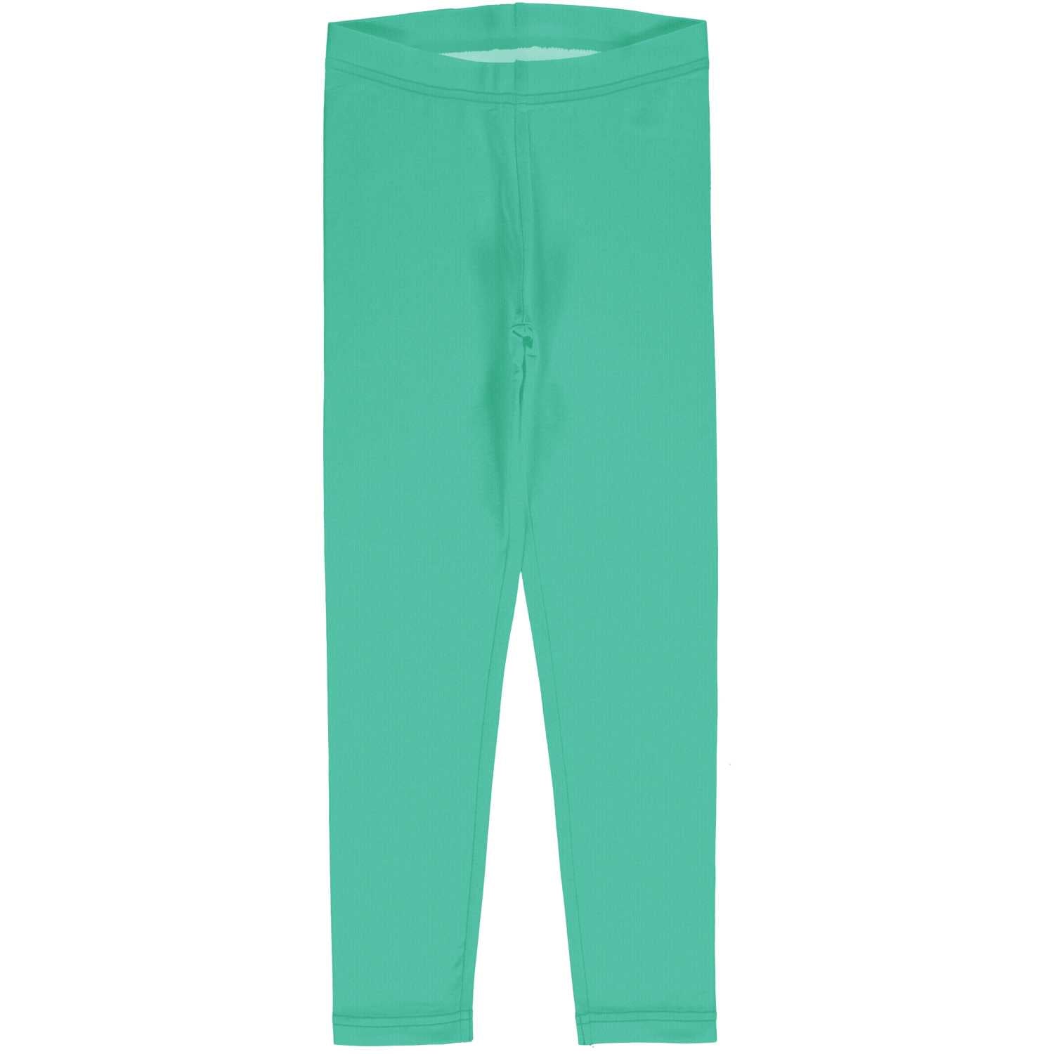 Maxomorra Solid Leggings Dxbas11-Sxbas10 Green Clothing 3-4YRS / Green,5-6YRS / Green,7-8YRS / Green