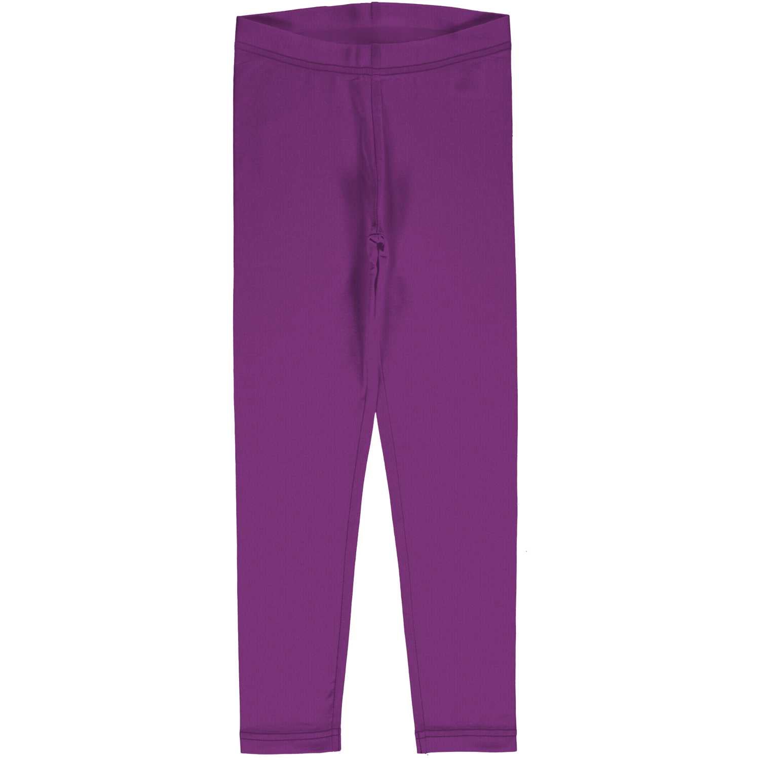 Maxomorra Solid Violet Leggings Aw24 Clothing 3-4YRS / Violet,4-5YRS / Violet,5-6YRS / Violet,7-8YRS / Violet