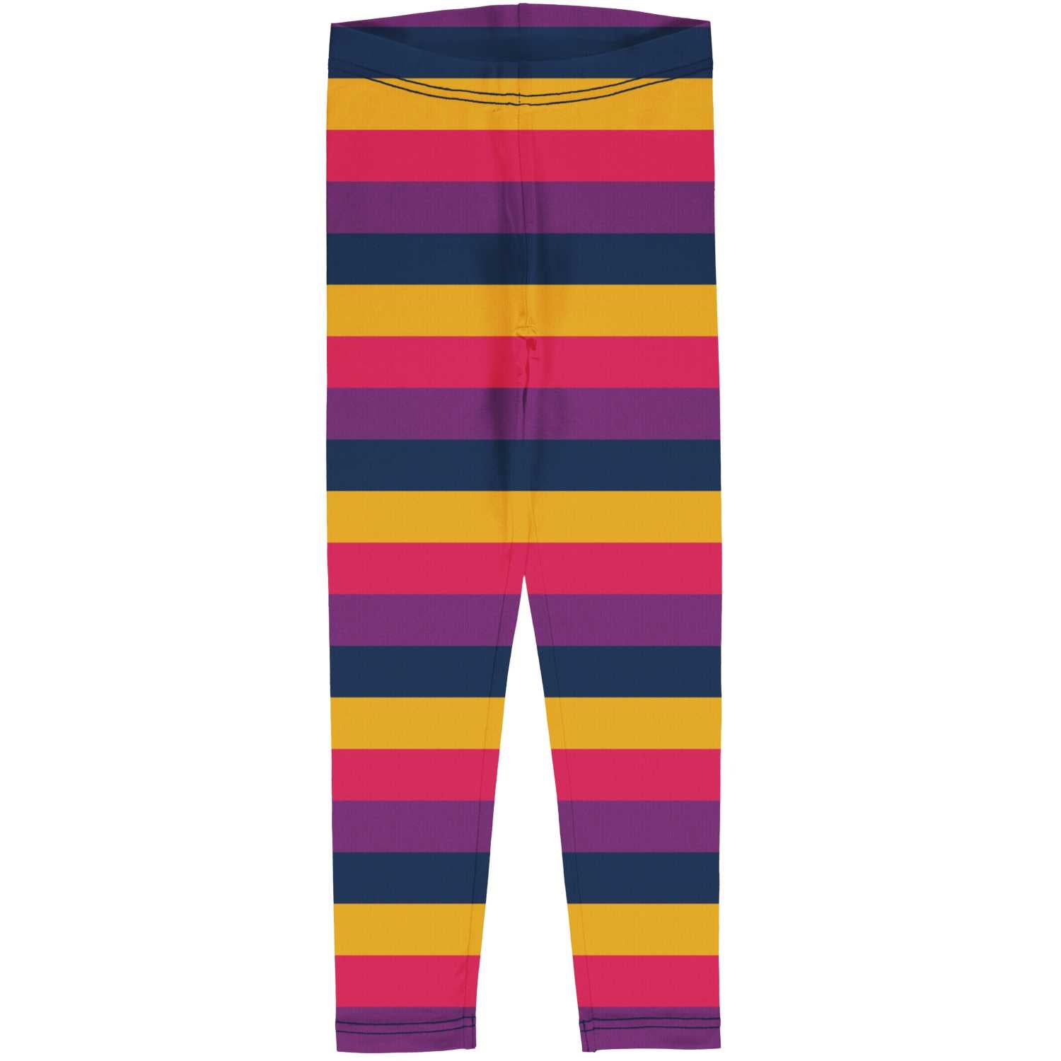 Maxomorra Stripes Purple Leggings Clothing 3-4YRS / Multi,4-5YRS / Multi,5-6YRS / Multi,7-8YRS / Multi