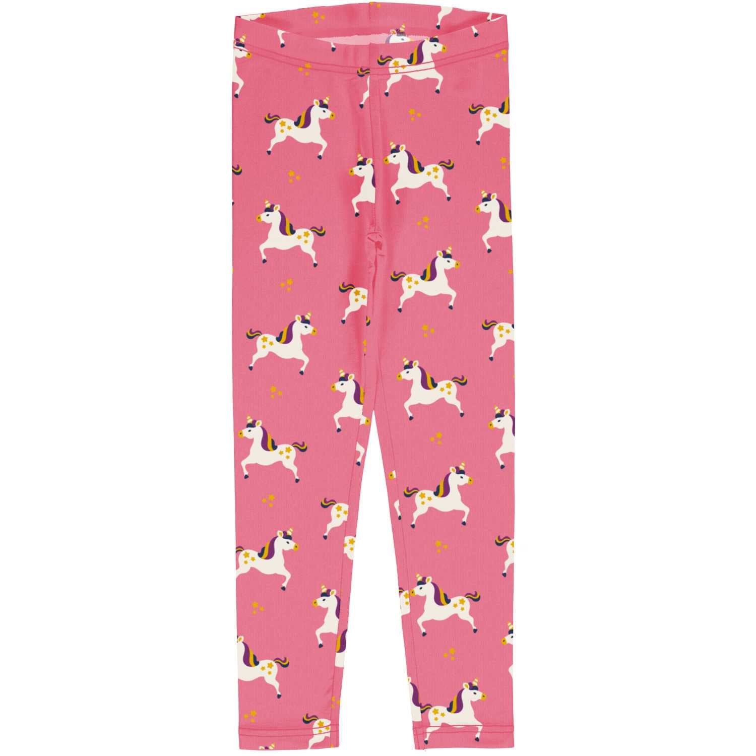 Maxomorra Pink Unicorn Leggings Dxs2413-Sxs2406 Clothing 3-4YRS / Pink,5-6YRS / Pink,7-8YRS / Pink,9-10YRS / Pink,1-2 YRS / Pink