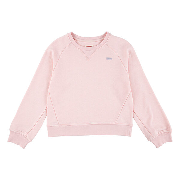 Levis Girls Crew Neck Sweatshirt 4Em191-Afs Pale Pink Clothing 10YRS / Pale Pink,12YRS / Pale Pink,14YRS / Pale Pink