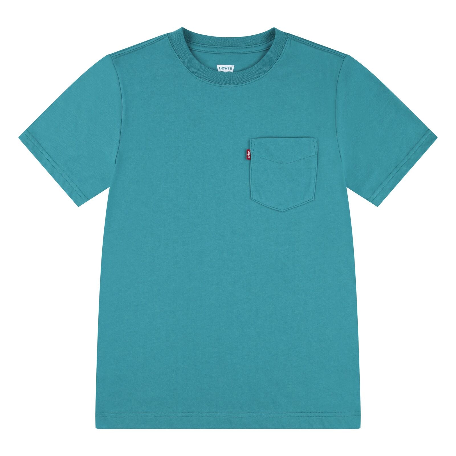 Levis Sunset Pocket T-Shirt 9Em359-F4u Teal Clothing 10YRS / Teal,12YRS / Teal,14YRS / Teal,16YRS / Teal