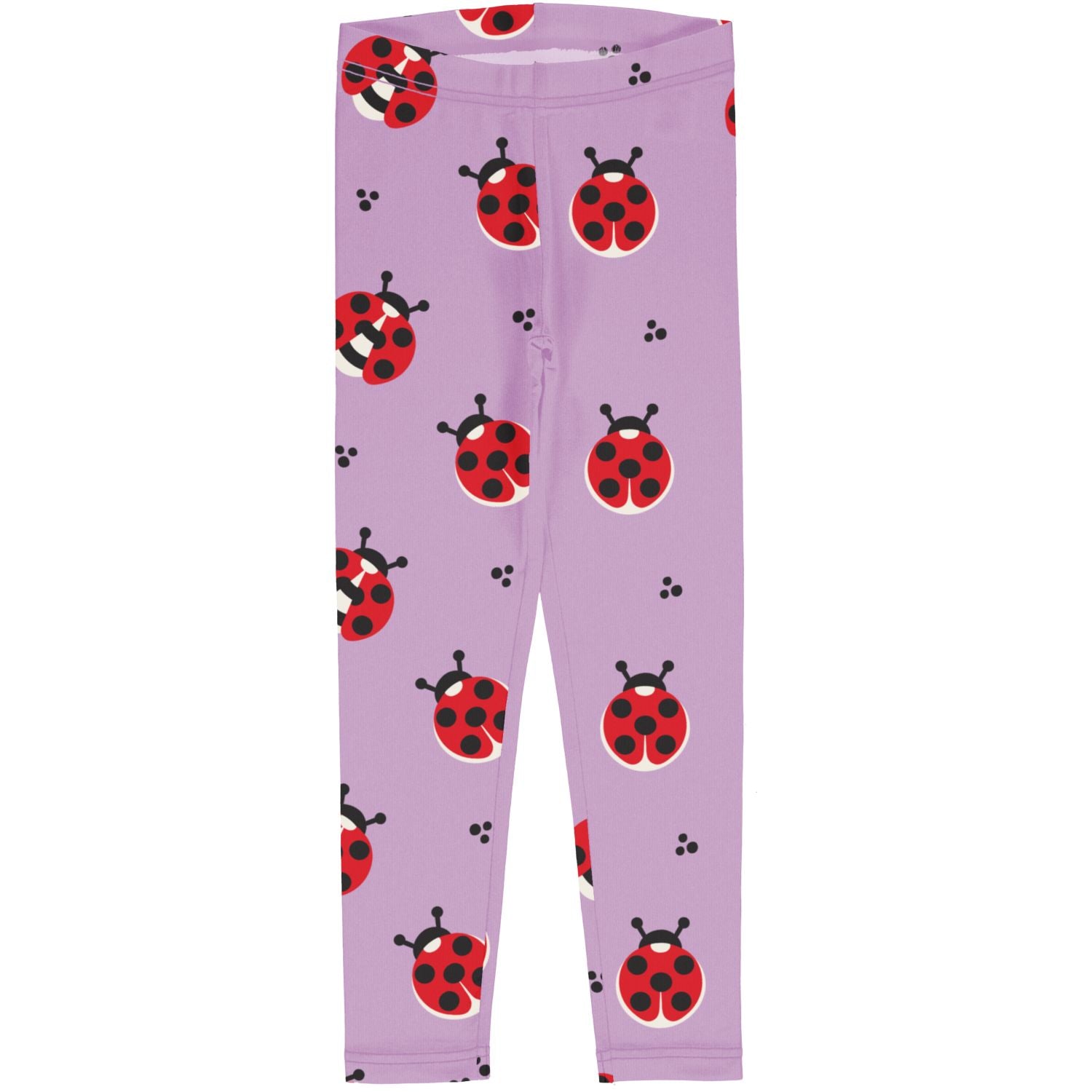 Maxomorra Ladybug Leggings Ss25 Clothing 3-4YRS / Purple,5-6YRS / Purple,7-8YRS / Purple