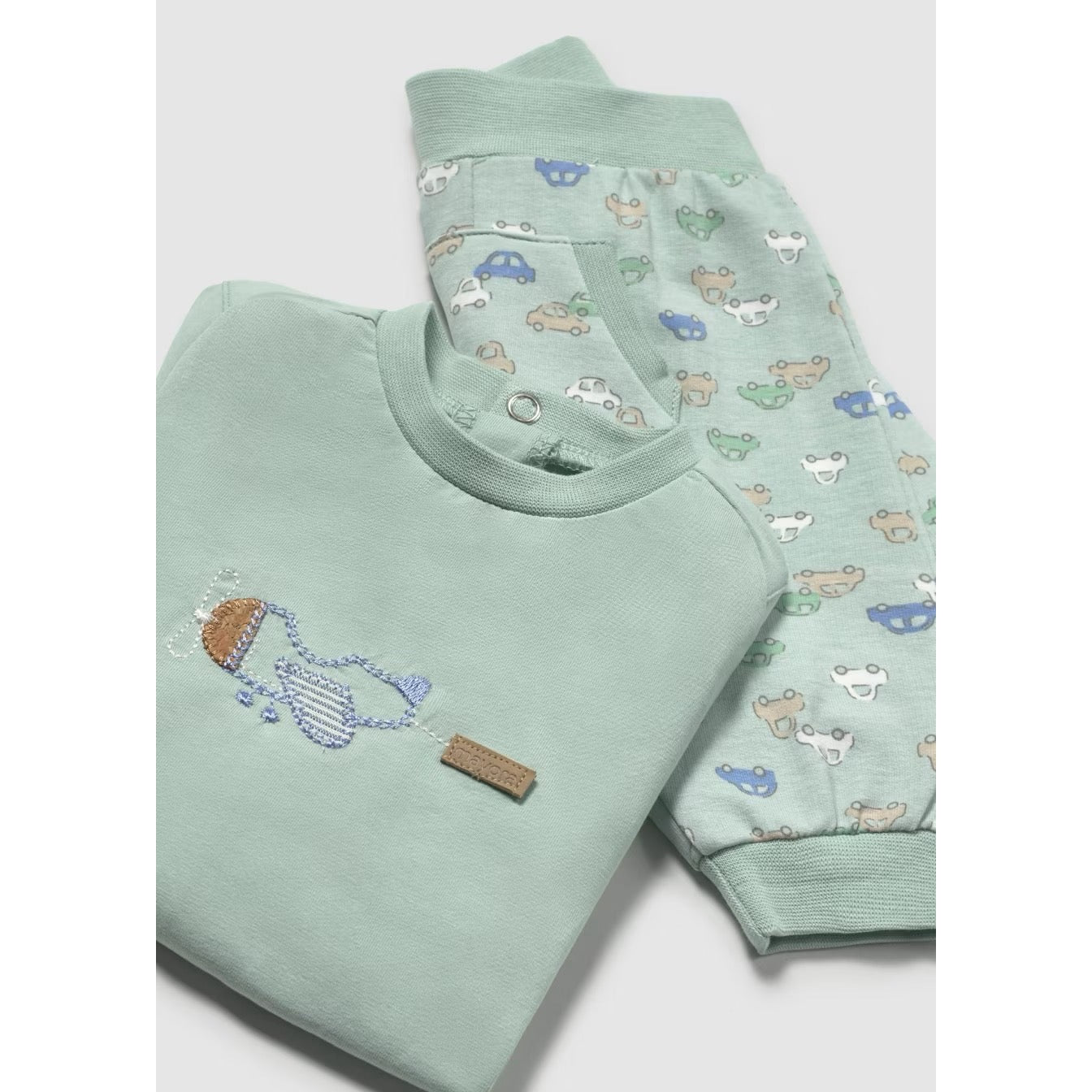 Mayoral Baby Boys Set 1612 Printed Trousers Clothing 4-6M / Seagrass,6-9M / Seagrass,12M / Seagrass,18M / Seagrass