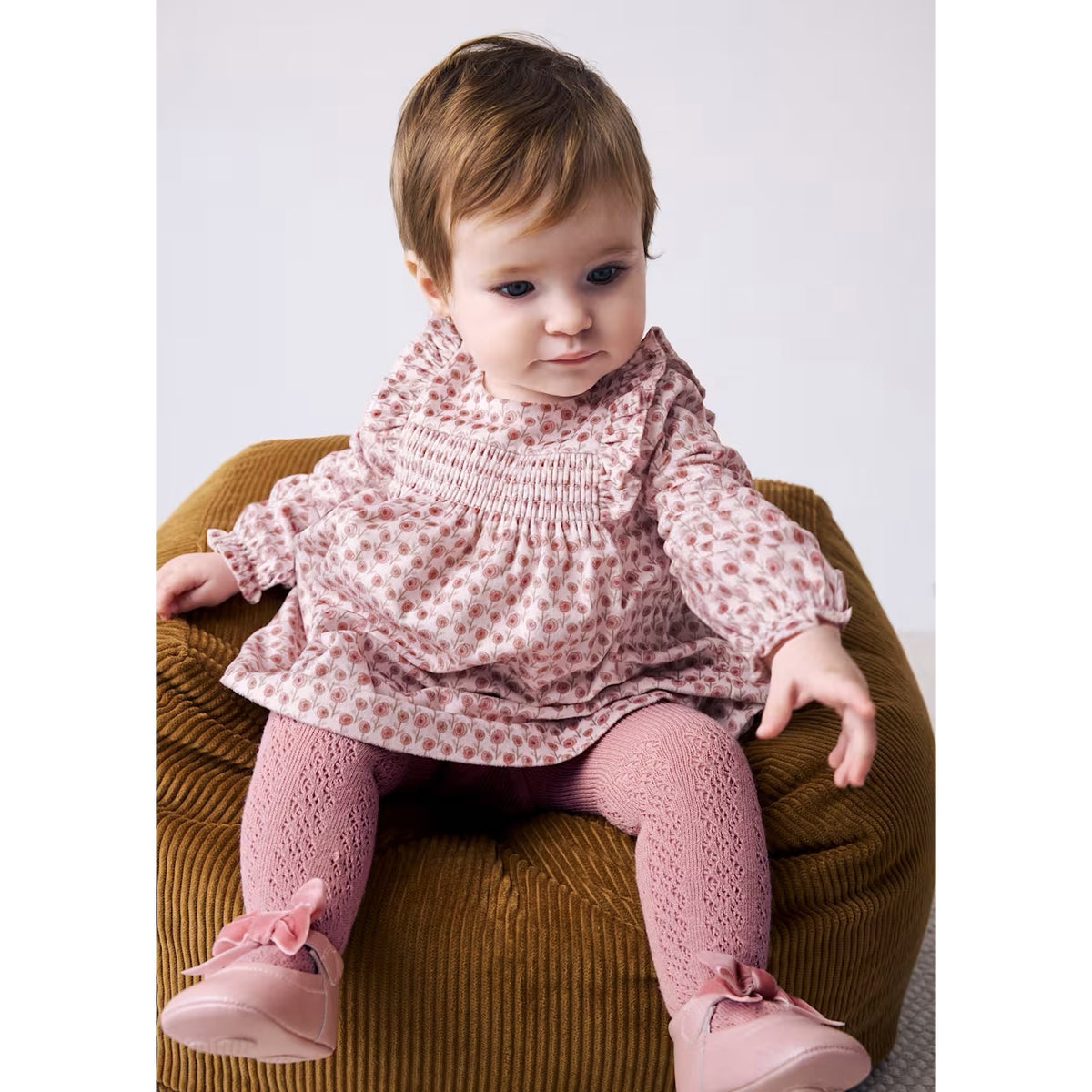 Mayoral Baby Girls Dress 2816 Pink Clothing 4-6M / Pink,6-9M / Pink,12M / Pink,18M / Pink