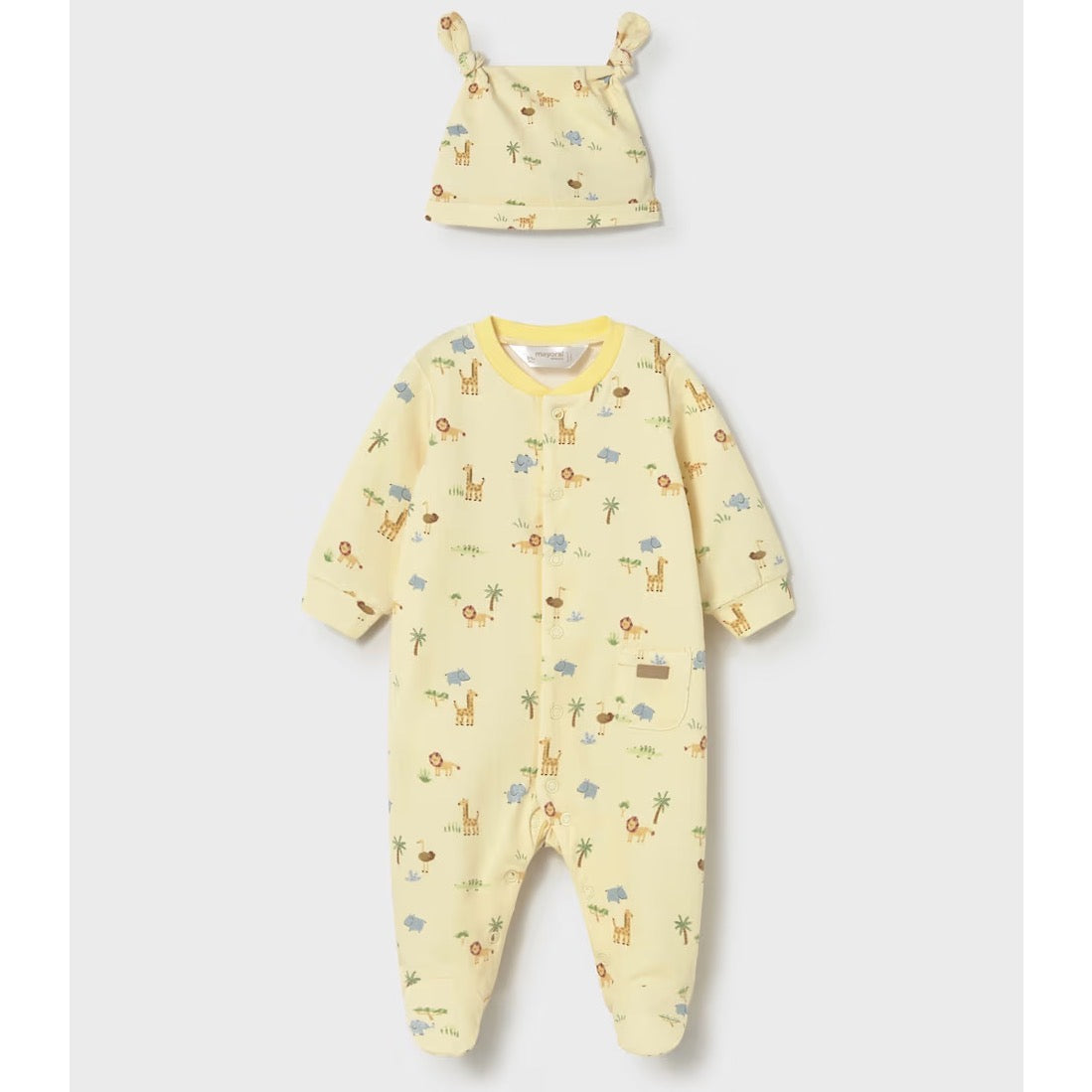 Mayoral Baby Romper And Hat 1718 Safari