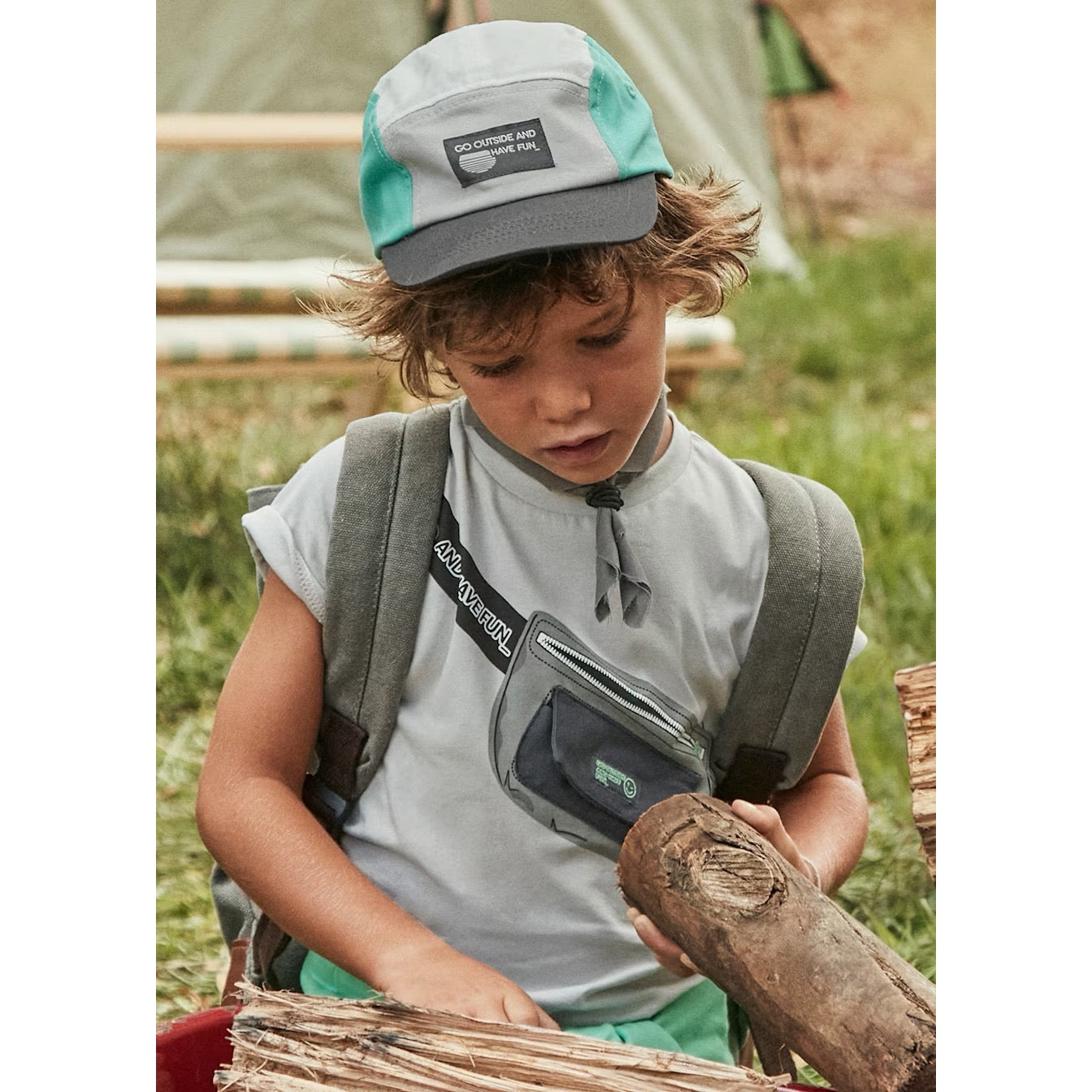 Mayoral Boys Crossbody Bag T-Shirt 3036 Grey Clothing 5YRS / Grey,6YRS / Grey,7YRS / Grey,8YRS / Grey,9YRS / Grey