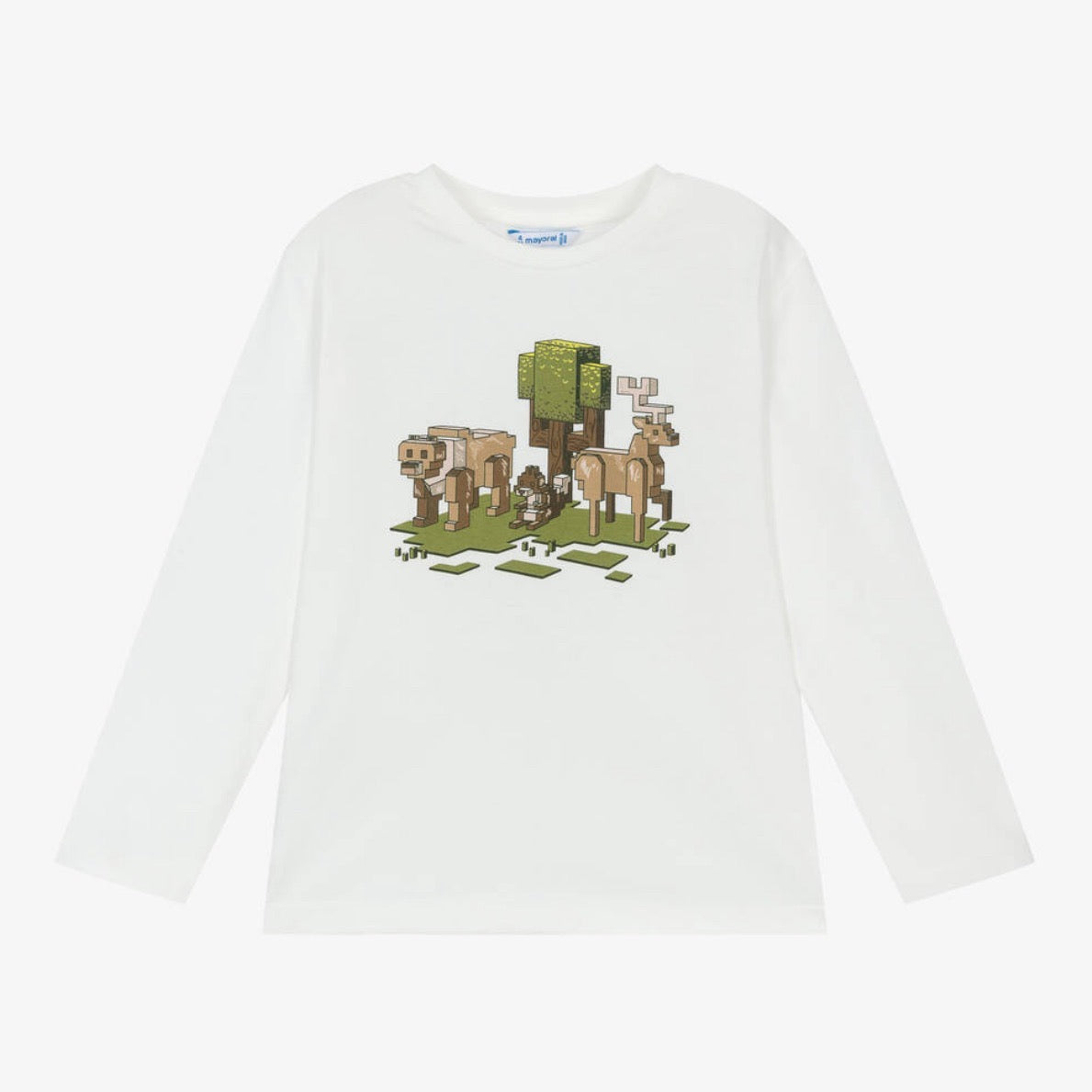 Mayoral Boys T-Shirt Nature 4054 Cream Clothing 3YRS / Cream,4YRS / Cream,5YRS / Cream,6YRS / Cream,7YRS / Cream,8YRS / Cream,9YRS / Cream