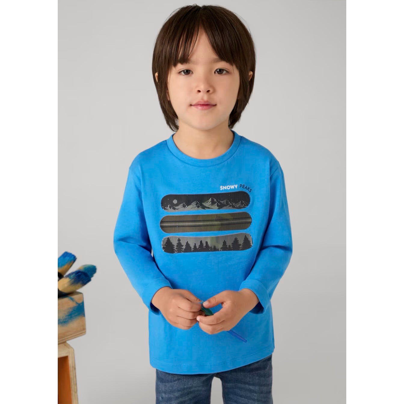 Mayoral Boys T-Shirt Peaks 4055 Cobalt Clothing 4YRS / Cobalt Blue,5YRS / Cobalt Blue,6YRS / Cobalt Blue,7YRS / Cobalt Blue,8YRS / Cobalt Blue,9YRS / Cobalt Blue