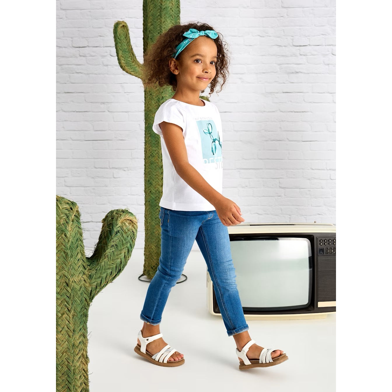 Mayoral Girls Denim Jeggings 548 Mid Denim Ss25 Clothing 4YRS / Mid Denim,5YRS / Mid Denim,6YRS / Mid Denim,7YRS / Mid Denim,8YRS / Mid Denim,9YRS / Mid Denim