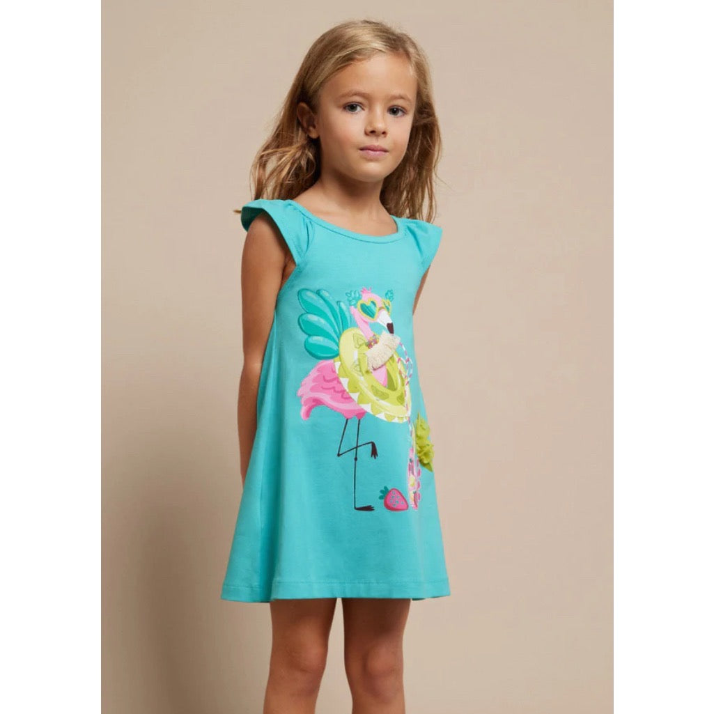 Mayoral Girls Jersey Dress 3944 Jade Clothing 3YRS / Jade,4YRS / Jade,5YRS / Jade,6YRS / Jade,7YRS / Jade,8YRS / Jade,9YRS / Jade