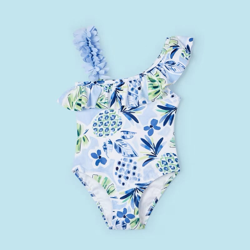 Mayoral Girls Swimsuit 3717 Indigo Pineapple Clothing 4YRS / Indigo,5YRS / Indigo,6YRS / Indigo,7YRS / Indigo,8YRS / Indigo,9YRS / Indigo