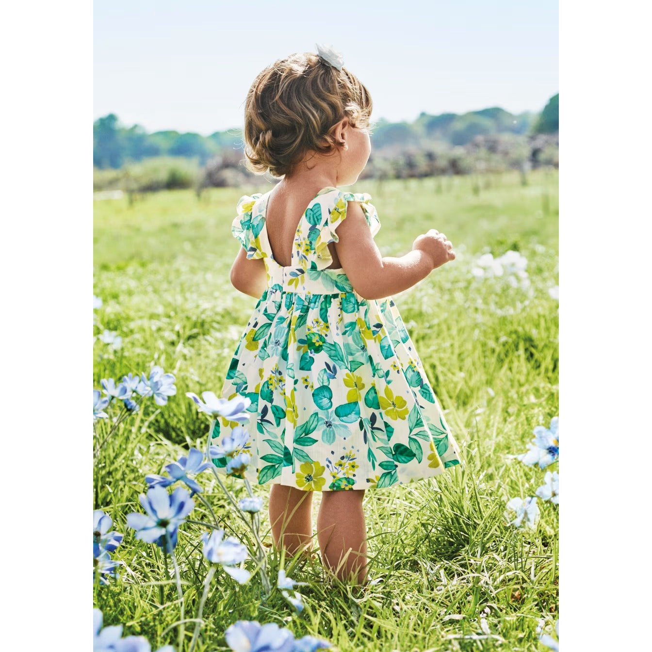 Mayoral Infant Girls Dress 1910 Mint Floral Clothing 6M / Mint,9M / Mint,12M / Mint,18M / Mint,24M / Mint