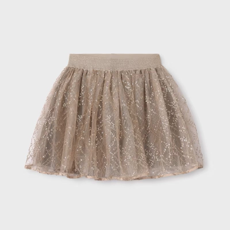 Mayoral Older Girls Tulle Skirt 7971 Champagne Clothing 10YRS / Champagne,12YRS / Champagne,14YRS / Champagne