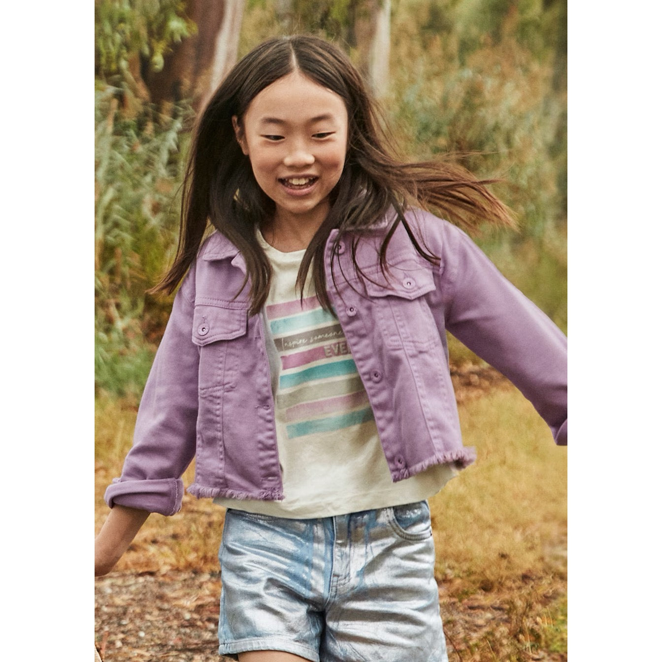 Mayoral Older Girls Twill Jacket 6406 Lilac Clothing 12YRS / Lilac,14YRS / Lilac