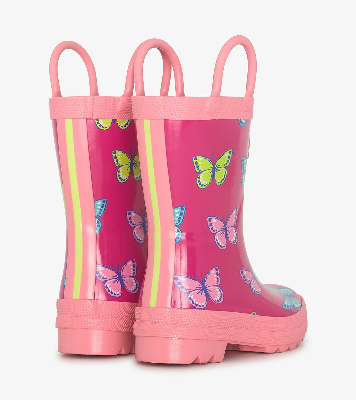 Hatley Bold Butterflies Pre-School Wellingtons Footwear UK4 INFANT / Pink,UK5 INFANT / Pink,UK6 INFANT / Pink,UK7 INFANT / Pink,UK8 INFANT / Pink,UK9 KIDS / Pink