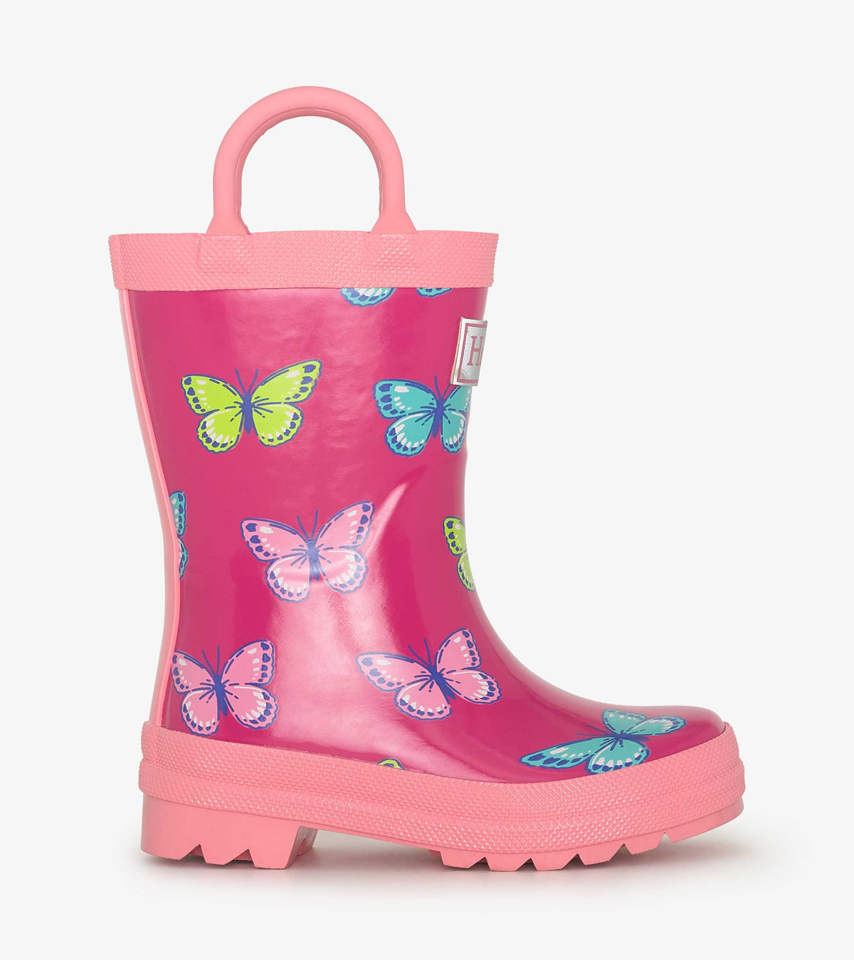 Hatley Bold Butterflies Pre-School Wellingtons Footwear UK4 INFANT / Pink,UK5 INFANT / Pink,UK6 INFANT / Pink,UK7 INFANT / Pink,UK8 INFANT / Pink,UK9 KIDS / Pink