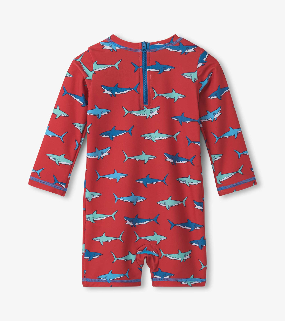 Hatley Infant Boys Rashsuit Sharks S25hsi908b Clothing 6-9M / Red,9-12M / Red,12-18M / Red,18-24M / Red